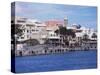 Waterfront, Hamilton, Bermuda, Atlantic, Central America-G Richardson-Stretched Canvas
