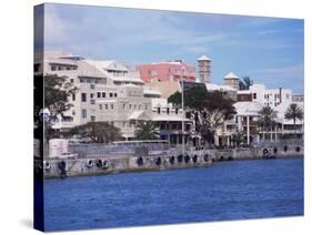 Waterfront, Hamilton, Bermuda, Atlantic, Central America-G Richardson-Stretched Canvas