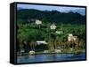 Waterfront Houses, Inarajan, Guam-John Elk III-Framed Stretched Canvas