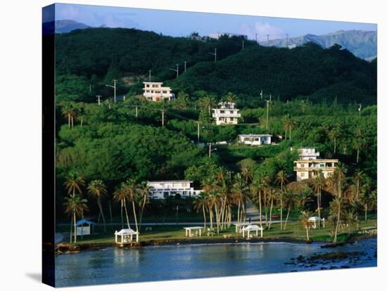 Waterfront Houses, Inarajan, Guam-John Elk III-Stretched Canvas