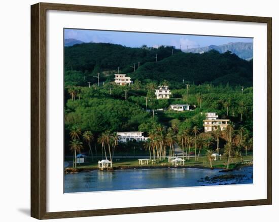 Waterfront Houses, Inarajan, Guam-John Elk III-Framed Photographic Print