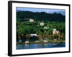 Waterfront Houses, Inarajan, Guam-John Elk III-Framed Photographic Print