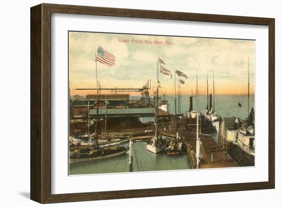 Waterfront, Key West, Florida-null-Framed Art Print