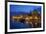 Waterfront Lit Up at Dusk, Trogir, UNESCO World Heritage Site, Dalmatian Coast, Croatia, Europe-John Miller-Framed Photographic Print