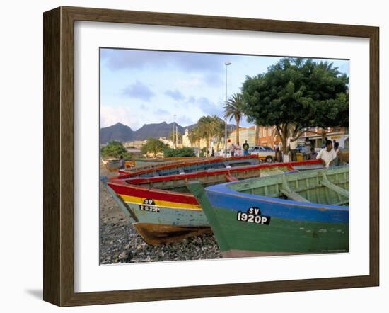 Waterfront, Mindelo, Island of Sao Vicente, Cape Verde Islands, Africa-Bruno Barbier-Framed Photographic Print