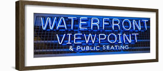 Waterfront Neon Pike Place Market Seattle-Steve Gadomski-Framed Photographic Print