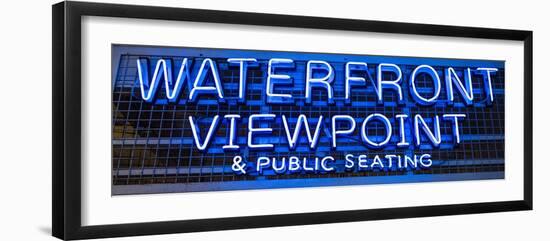 Waterfront Neon Pike Place Market Seattle-Steve Gadomski-Framed Photographic Print