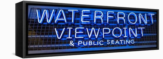 Waterfront Neon Pike Place Market Seattle-Steve Gadomski-Framed Stretched Canvas