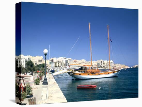 Waterfront of Sliema, Malta-Peter Thompson-Stretched Canvas