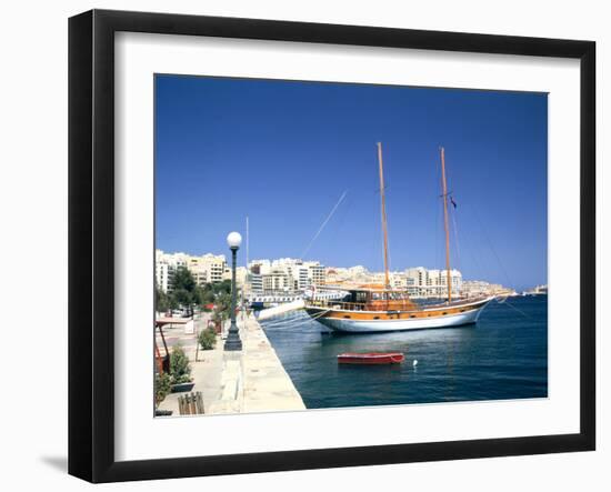 Waterfront of Sliema, Malta-Peter Thompson-Framed Photographic Print