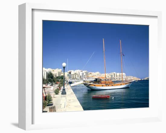 Waterfront of Sliema, Malta-Peter Thompson-Framed Photographic Print