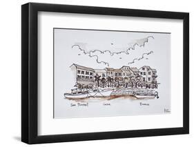 Waterfront port, Saint-Florent, Corsica, France-Richard Lawrence-Framed Photographic Print