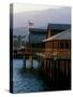 Waterfront Restaurant, Stern's Wharf, Santa Barbara, California-Savanah Stewart-Stretched Canvas