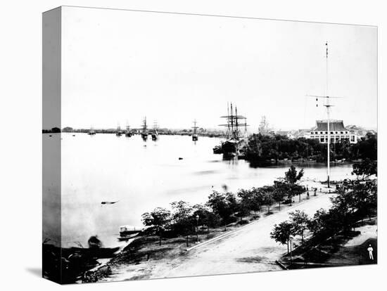 Waterfront, Saigon, C.1870s-null-Stretched Canvas