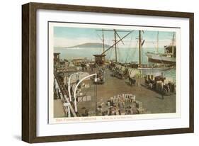 Waterfront Scene, San Francisco, California-null-Framed Art Print