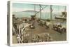 Waterfront Scene, San Francisco, California-null-Stretched Canvas