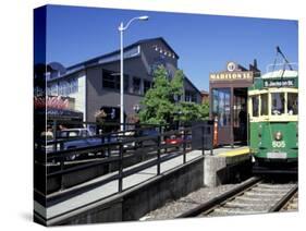 Waterfront Streetcar, Seattle, Washington, USA-Jamie & Judy Wild-Stretched Canvas