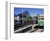 Waterfront Streetcar, Seattle, Washington, USA-Jamie & Judy Wild-Framed Photographic Print