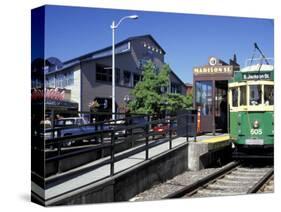 Waterfront Streetcar, Seattle, Washington, USA-Jamie & Judy Wild-Stretched Canvas