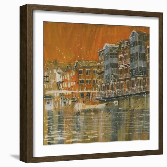 Waterfront, The Call, Leeds-Susan Brown-Framed Giclee Print