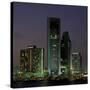 Waterfront View of City Skyline, Corpus Christi, Texas-Walter Bibikow-Stretched Canvas