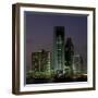 Waterfront View of City Skyline, Corpus Christi, Texas-Walter Bibikow-Framed Premium Photographic Print