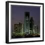 Waterfront View of City Skyline, Corpus Christi, Texas-Walter Bibikow-Framed Premium Photographic Print