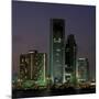 Waterfront View of City Skyline, Corpus Christi, Texas-Walter Bibikow-Mounted Photographic Print