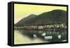 Waterfront View of Indian Town - Sitka, AK-Lantern Press-Framed Stretched Canvas