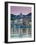 Waterfront View of Southern Harbor, Lesvos, Mithymna, Northeastern Aegean Islands, Greece-Walter Bibikow-Framed Photographic Print