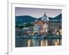 Waterfront View of Southern Harbor, Lesvos, Mithymna, Northeastern Aegean Islands, Greece-Walter Bibikow-Framed Photographic Print