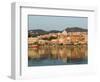 Waterfront View of Southern Harbor, Lesvos, Mithymna, Northeastern Aegean Islands, Greece-Walter Bibikow-Framed Photographic Print
