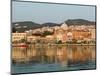 Waterfront View of Southern Harbor, Lesvos, Mithymna, Northeastern Aegean Islands, Greece-Walter Bibikow-Mounted Photographic Print