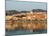 Waterfront View of Southern Harbor, Lesvos, Mithymna, Northeastern Aegean Islands, Greece-Walter Bibikow-Mounted Photographic Print