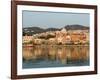 Waterfront View of Southern Harbor, Lesvos, Mithymna, Northeastern Aegean Islands, Greece-Walter Bibikow-Framed Photographic Print