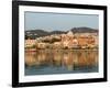 Waterfront View of Southern Harbor, Lesvos, Mithymna, Northeastern Aegean Islands, Greece-Walter Bibikow-Framed Photographic Print