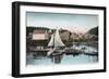 Waterfront View of the Floating Dock - Wrangell, AK-Lantern Press-Framed Art Print