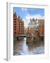 Waterfront Warehouses and Lofts in the Speicherstadt Warehouse District of Hamburg, Germany,-Miva Stock-Framed Premium Photographic Print