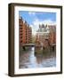 Waterfront Warehouses and Lofts in the Speicherstadt Warehouse District of Hamburg, Germany,-Miva Stock-Framed Photographic Print