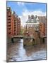 Waterfront Warehouses and Lofts in the Speicherstadt Warehouse District of Hamburg, Germany,-Miva Stock-Mounted Photographic Print