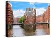 Waterfront Warehouses in the Speicherstadt Warehouse District of Hamburg, Germany-Miva Stock-Stretched Canvas