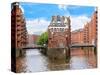 Waterfront Warehouses in the Speicherstadt Warehouse District of Hamburg, Germany-Miva Stock-Stretched Canvas