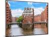 Waterfront Warehouses in the Speicherstadt Warehouse District of Hamburg, Germany-Miva Stock-Mounted Photographic Print