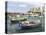 Waterfront with Luzzu Fishing Boats, Marsalforn, Gozo Island, Malta-Martin Zwick-Stretched Canvas