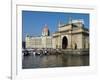 Waterfront with Taj Mahal Palace and Tower Hotel and Gateway of India, Mumbai (Bombay), India-Stuart Black-Framed Photographic Print