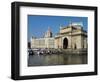 Waterfront with Taj Mahal Palace and Tower Hotel and Gateway of India, Mumbai (Bombay), India-Stuart Black-Framed Photographic Print