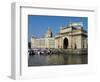 Waterfront with Taj Mahal Palace and Tower Hotel and Gateway of India, Mumbai (Bombay), India-Stuart Black-Framed Photographic Print