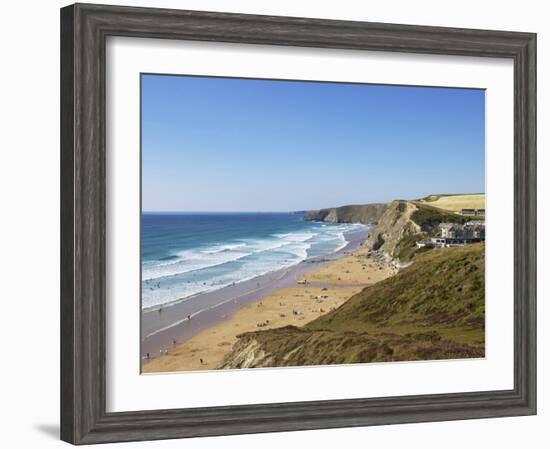 Watergate Bay, Newquay, Cornwall, England, United Kingdom, Europe-Jeremy Lightfoot-Framed Photographic Print