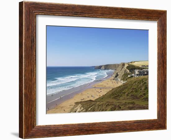 Watergate Bay, Newquay, Cornwall, England, United Kingdom, Europe-Jeremy Lightfoot-Framed Photographic Print