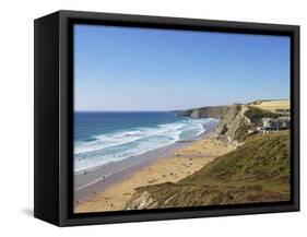 Watergate Bay, Newquay, Cornwall, England, United Kingdom, Europe-Jeremy Lightfoot-Framed Stretched Canvas